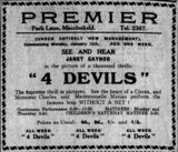 4 Devils at the Premier 13-15 January, 1930, Macclesfield