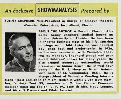 Theater Showman and More: Sonny Shepherd (1961)