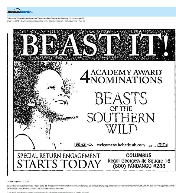 Quvenzhane Wallis (2012) Nominated For the Oscar-Best Actress & Best Picture