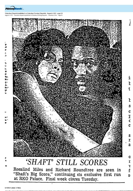 R. I. P.: Richard Roundtree (1942 - 2023)/Rosalind Miles (1940 - 2022)