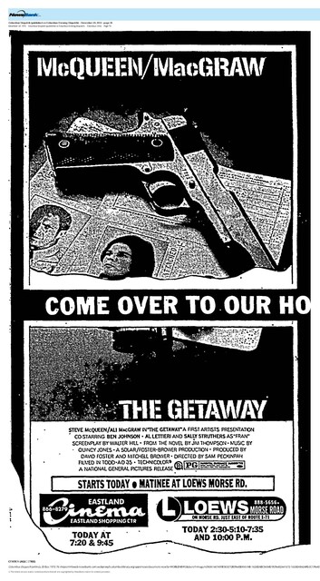 Steve McQueen--Number Eight Box Office Star (1092)/The Great Directors: Sam Peckinpah