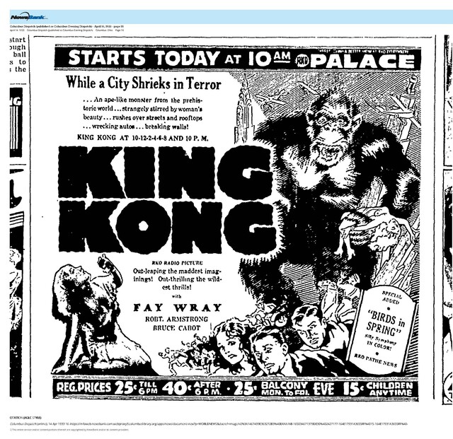 The Great Movie Franchises: King Kong (1933) --The Beginning