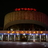 Kinateatr Oktyabr (Kastryčnik) at night