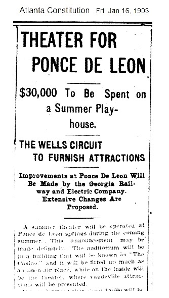 1903 CASINO PLANNED