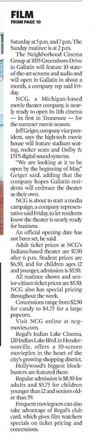 NCG Cinema Gallatin