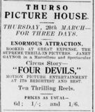 4 Devils at the Thurso Picture House, 20-22 March, 1930