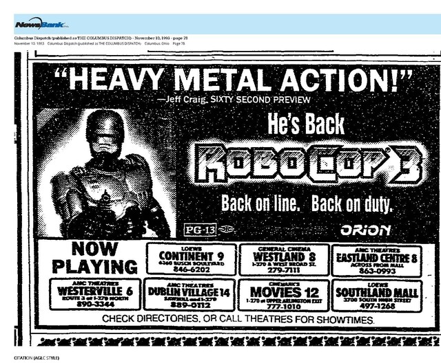 The Great Movie Franchises: RoboCop  (1993)