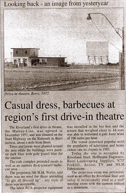 Murrayline Drive-In 1384 Old Sturt Highway, Berri, SA