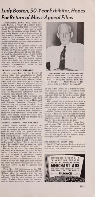Theater Showman and More: Ludy Bosten (1962)