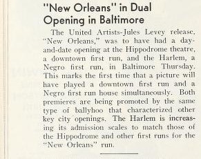 African American Theater (1947)/Dual First-Run Opening With Downtown Theater