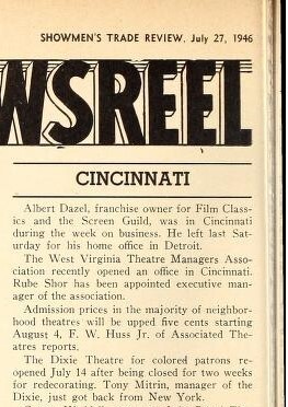 African American Theater (1946)/Reopened and Redecorated