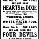 4 Devils at the Pavilion, Wombwell, 2-4 December, 1929