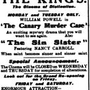 4 Devils, Grand Re-Opening's Enormous Attraction--6 and 7 December, 1929