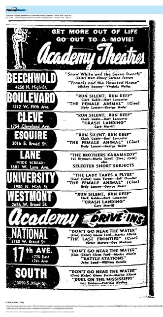 The Academy Theatres Circuit (June 8, 1958)