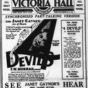 4 Devils at the Victoria Hall, week of 16 September, 1929