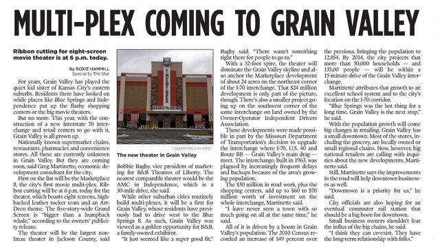 Grain Valley Marketplace 8 and Grand Screen