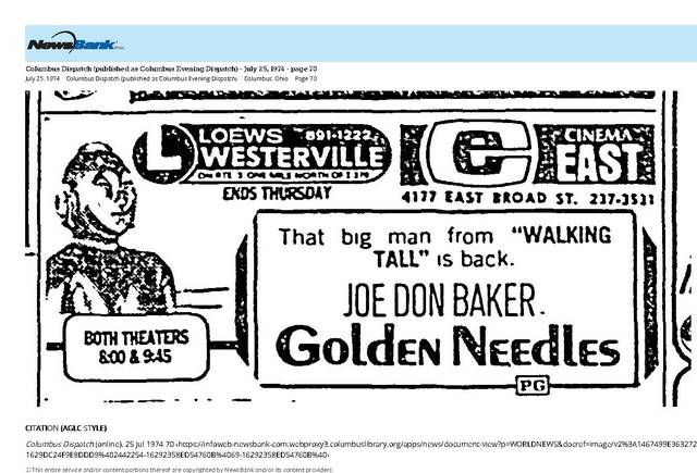 Joe Don Baker, R. I. P. (1936 - 2025)