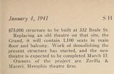 New Theatre Plans (1941)