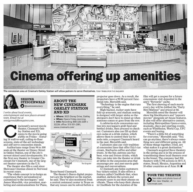 Cinemark Oakley Station and XD