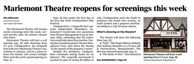 Mariemont Theatre by Cindependent