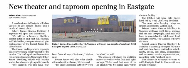 RJ Cinema Distillery and Taproom
