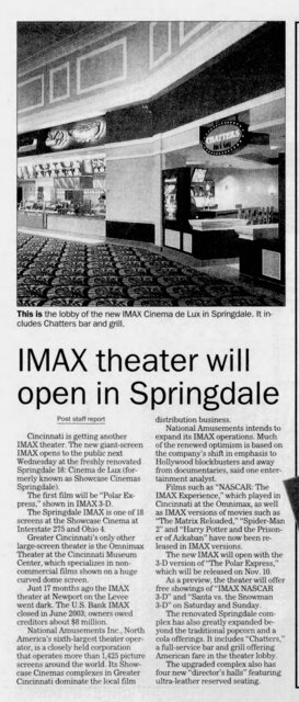 Showcase Cinemas Springdale 18