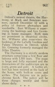 Opened December 12, 1921/My Neighborhood Theater, Forty Years Later