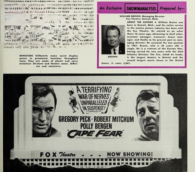 Theater Showman and More: William Brown (1962)