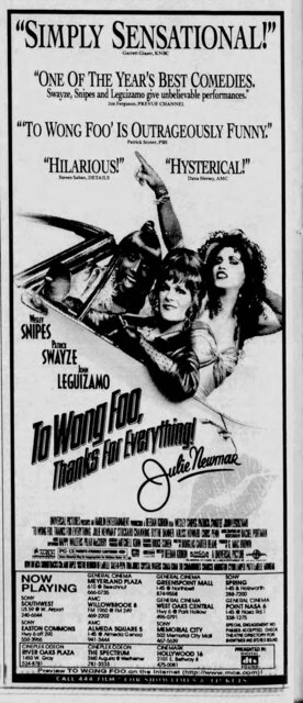 To Wrong Foo, Thanks for Everything, Julie Newmar (1995) Ad