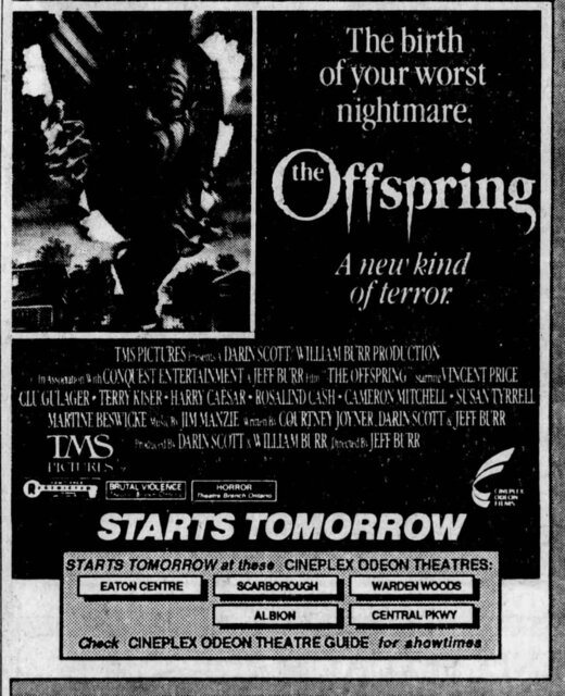 The Offspring (1987) Ad