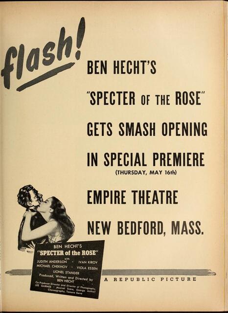 Special Premiere May 16, 1946