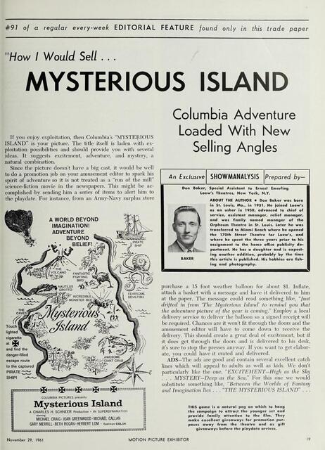 How I Would Sell...(1961)