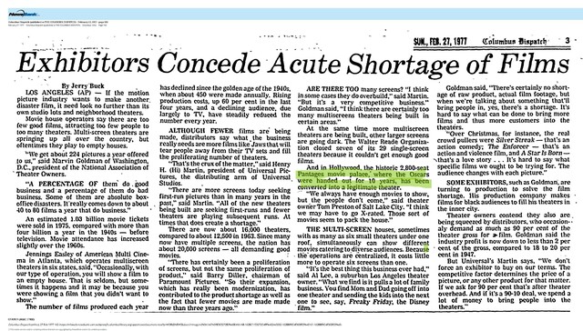 How to Get People Out of the House to See a Movie (1977)