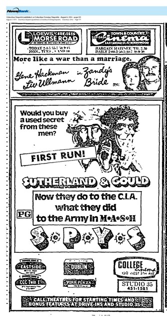Gene Hackman, Liv Ullmann, Donald Sutherland, and Elliott Gould (1974)