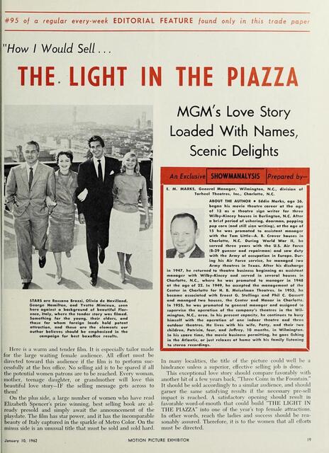 How I Would Sell...(1962)