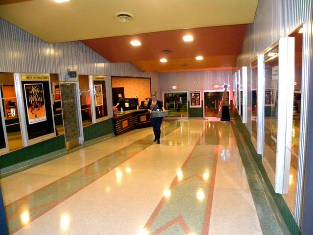 Lobby and concessions with original terrazzo floor