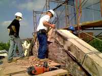 Count Basie Theatre Pediment Removal